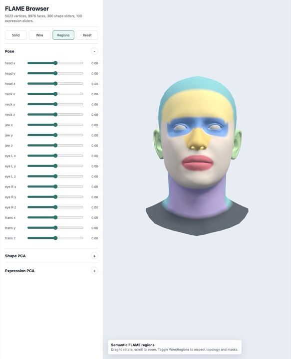 Browser-based 3D model viewer screenshot